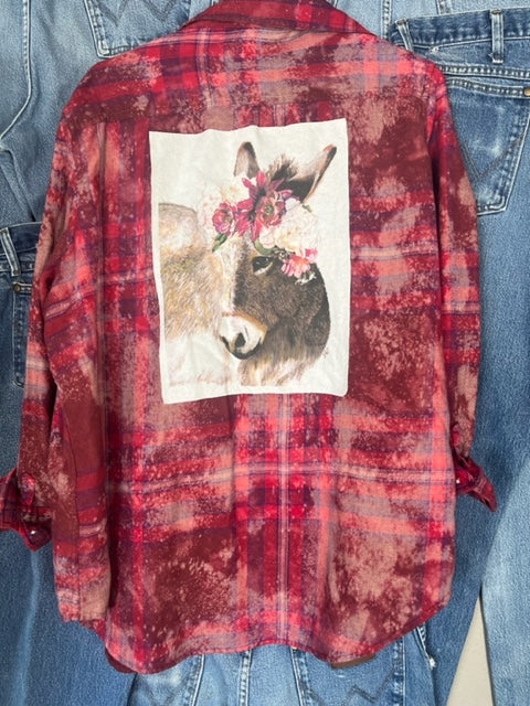 Adult Button Ups - Kiss My Sweet (Women's X Large)